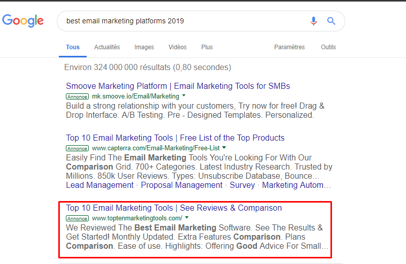 google search